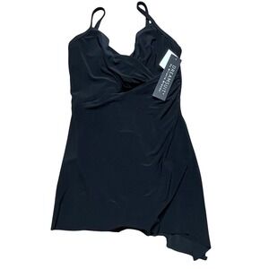 Dreamsuit by Miracle Brands Swim Dress Black Women's Size 10 New with‎ Tags